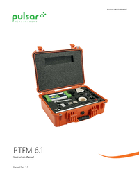 Thumbnail of document Manual - PTFM 6.1 - Portable Transit Time Flow Meter
